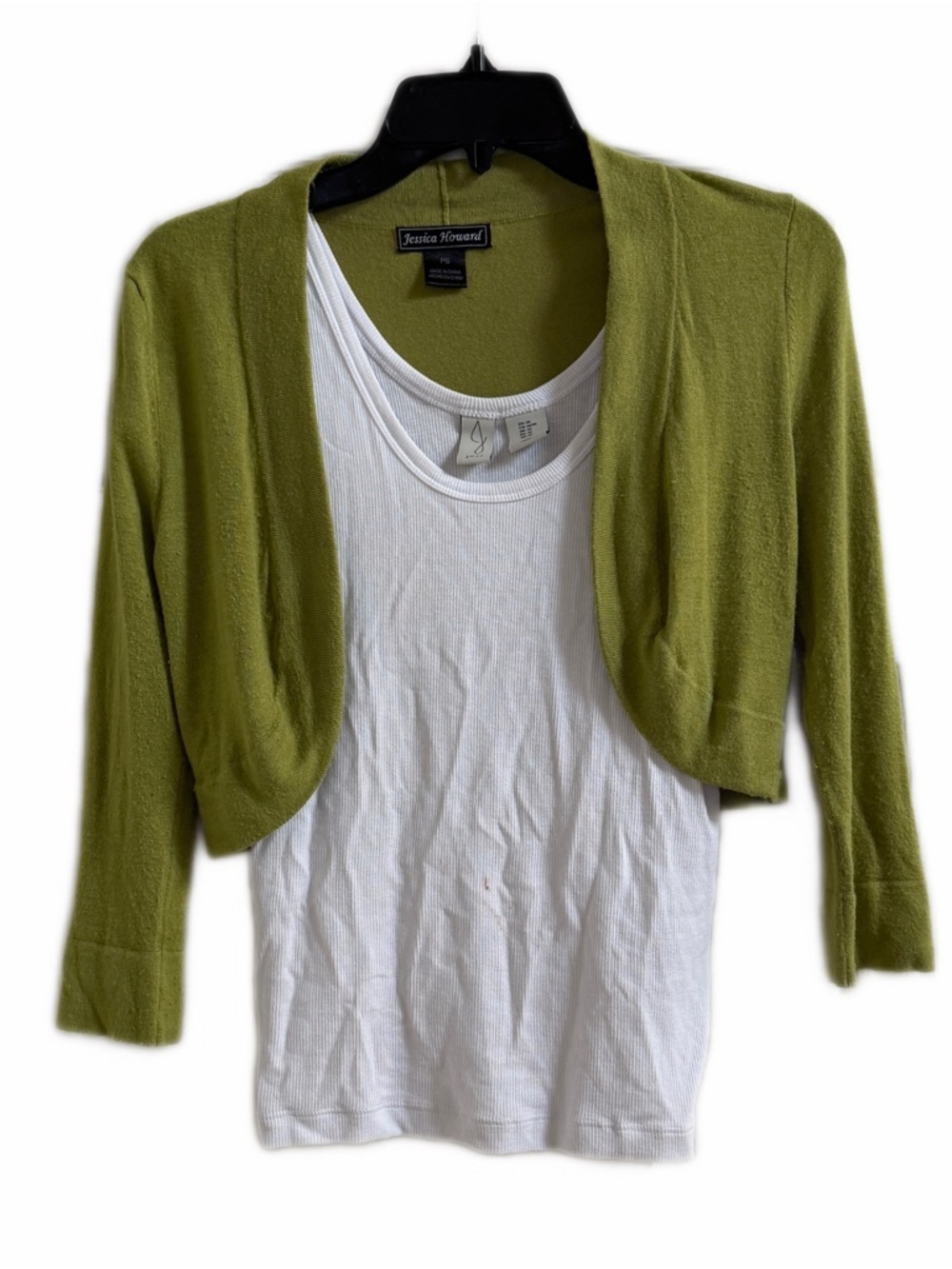 Vintage Jessica Howard Olive Green Cropped Bolero Shrug – PS